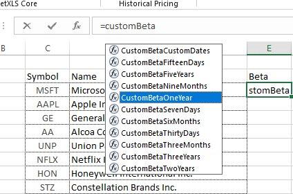 Portfolio Beta Calculator - MarketXLS