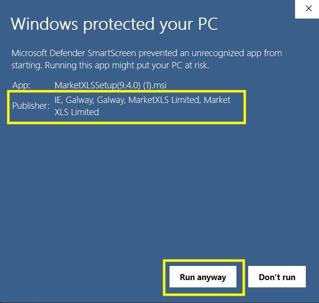 Windows Defender Warning