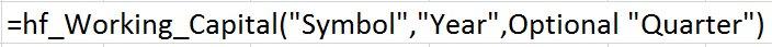 working capital function