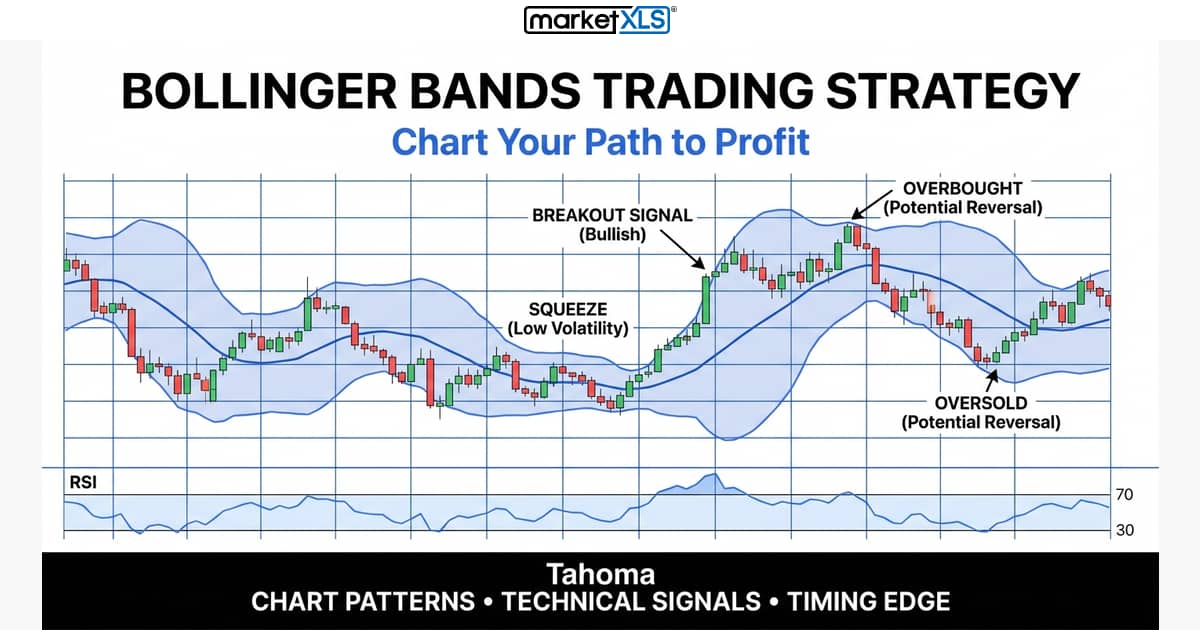 Bollinger Bands Trading Strategy - technical indicators and chart patterns in Excel with MarketXLS