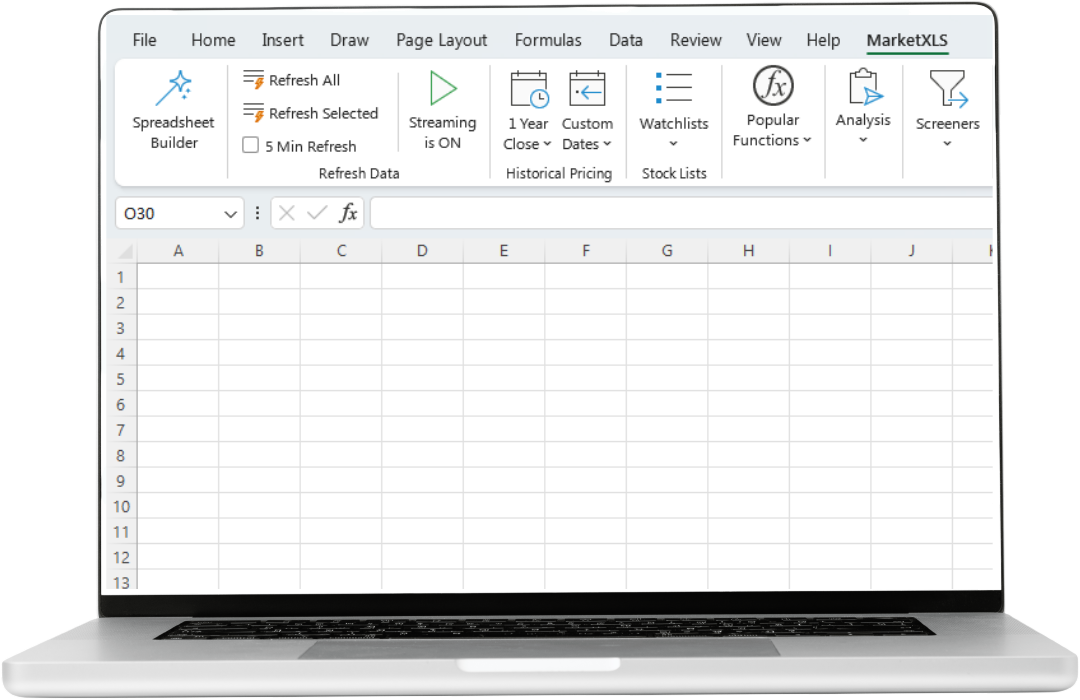 Laptop showing a dashboard