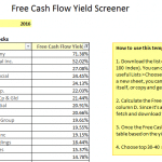 Free Cash Flow Yield Screener S&P