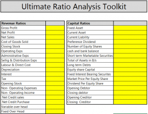 Ratio Analysis In Excel (Download Ratio Analysis Excel Template)