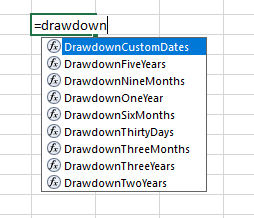 Stock Drawdown