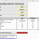 Weiss Blue-Chip Dividend Yield Screen - Tracking And Implementation
