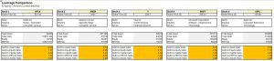 leverage ratios template